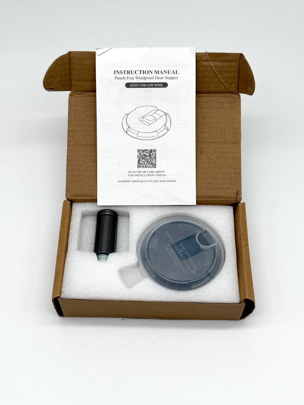 Magnetic Door Stopper Punch Free Windproof Door Holder Silent Adhesive Open Box